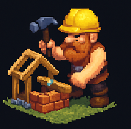 Builder at work